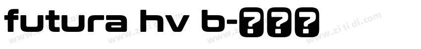futura hv b字体转换